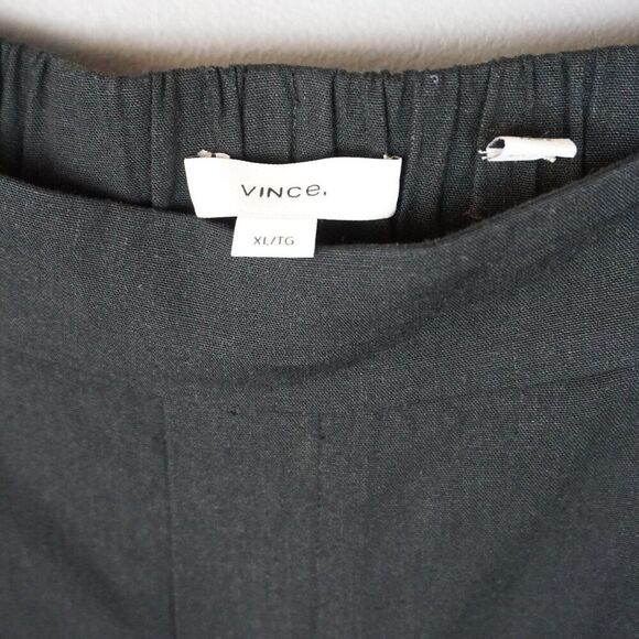 New Vince Linen Blend Pull On Pant in Black size XL (16) $395 - Picture 7 of 16